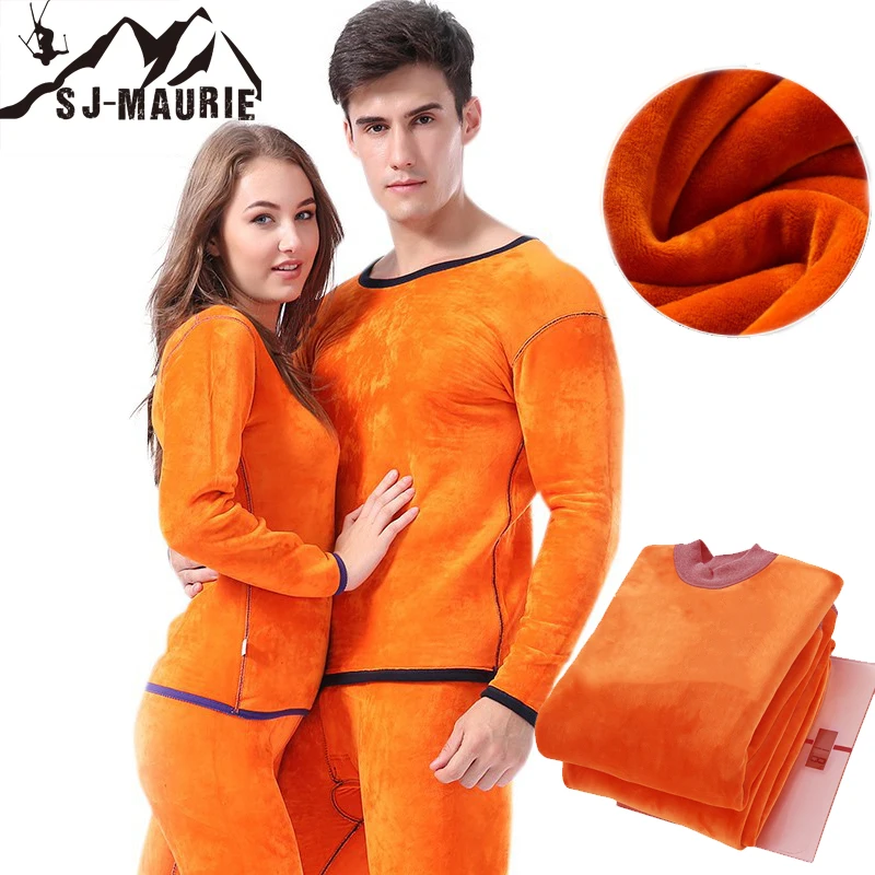 

SJ-MAURIE Men's Fleece Lined Thermal Underwear Set Motorcycle Skiing Base Layer Winter Warm Long Johns Shirts & Tops Bottom Suit