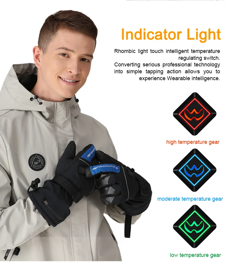 Зимние спортивные перчатки для верховой езды с электрическим подогревом, сохраняющие тепло, 6 часов, лыжные перчатки с сенсорным экраном для мужчин и женщин, рыцарские перчатки