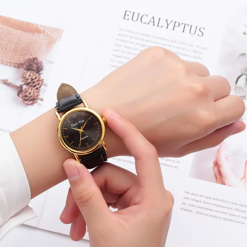 

Leather Belt Ladies' Watch WOMEN'S Watch Customizable Students Small Dial Quartz Watch Thin Gift Watch