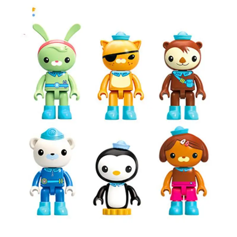 Octonauts мультфильм обучающий конструктор совместимый Duplo Строительные кирпичи развивающие игрушки подарки на день рождения Dashi