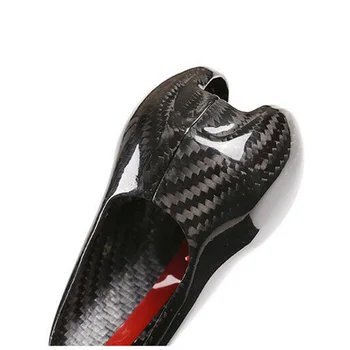 

Trim Gear Shift Knob Cover Decor Black For Porsche MACAN 2014-2020 718 911 Carbon Fiber Auto