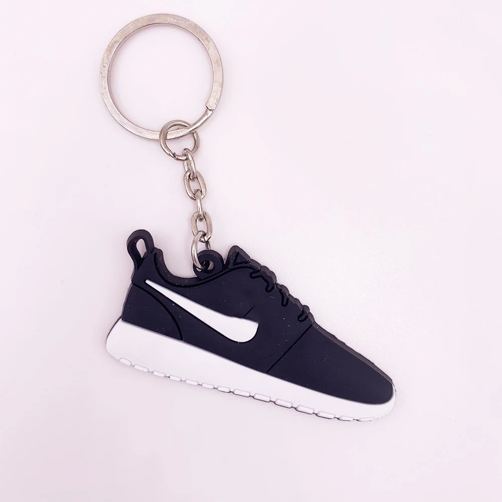 Мода мини Силиконовый ROSHE RUN один брелок в форме обуви мешок Шарм Женщины Мужчины Дети брелок подарки кроссовки брелок - Цвет: K0103-2