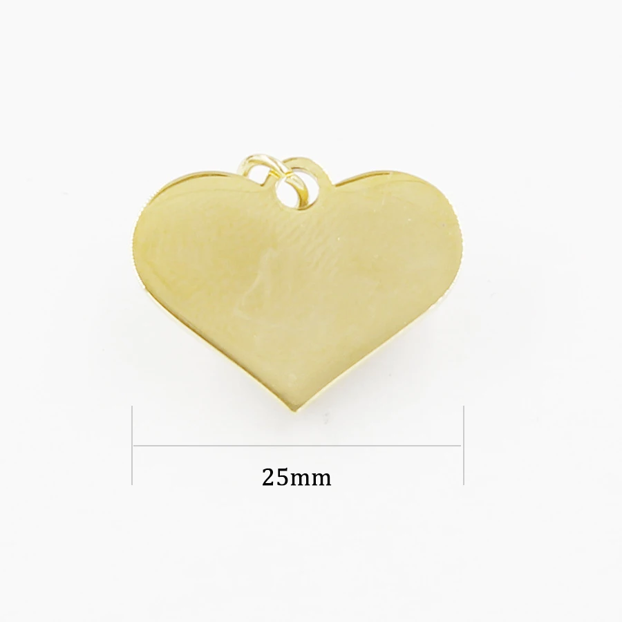 Нержавеющая сталь мини-Шарм в виде сердца стразы металлическая бирка форме