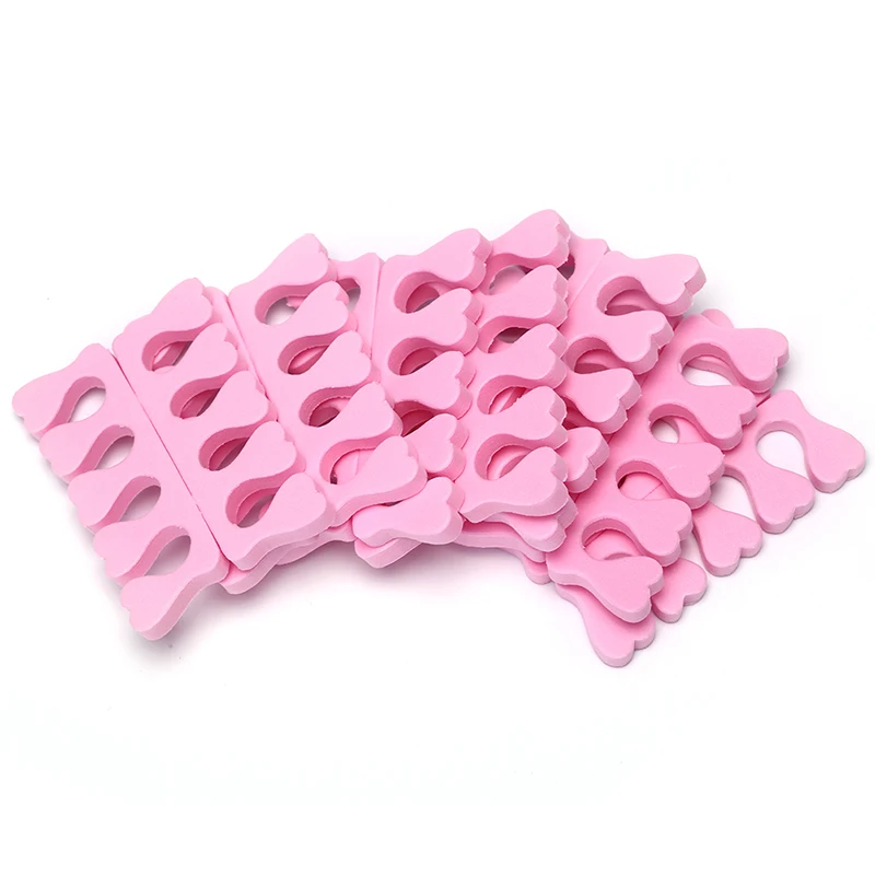 Description Picture 6 of itemSoft Pink 100pcs Finger Toe Separators Manicure Pedicure Foot Care Compressed Sponge Nail Art Tools Suitable For Men And Women