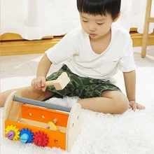 Детские деревянные детские игрушки ручка ящик для инструментов игры Обучающие Развивающие деревянные инструменты винт для игрушки сборка садовые игрушки для детей подарок для мальчика