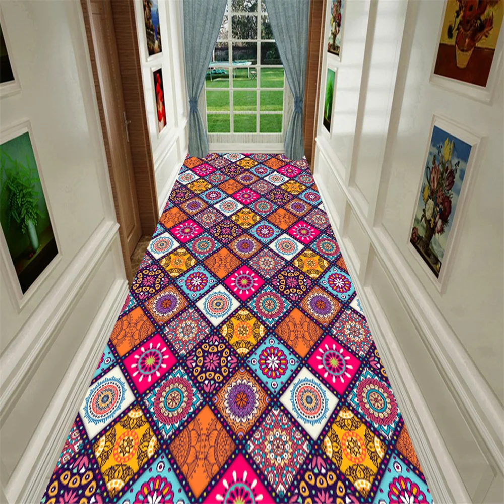 Moroccan Style Living Room Carpets National Sofa Bedside Bedroom Area Rug Fashion Home Decoration Bohemia Corridor Rug Carpet