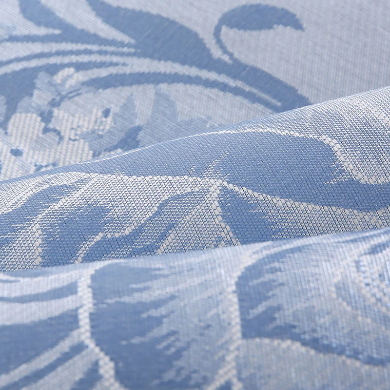 3PCS Ice silk mat jacquard mat 1.5 / 1.8 meters washable 2 pillowcases and 1 mat folding single double air conditioning