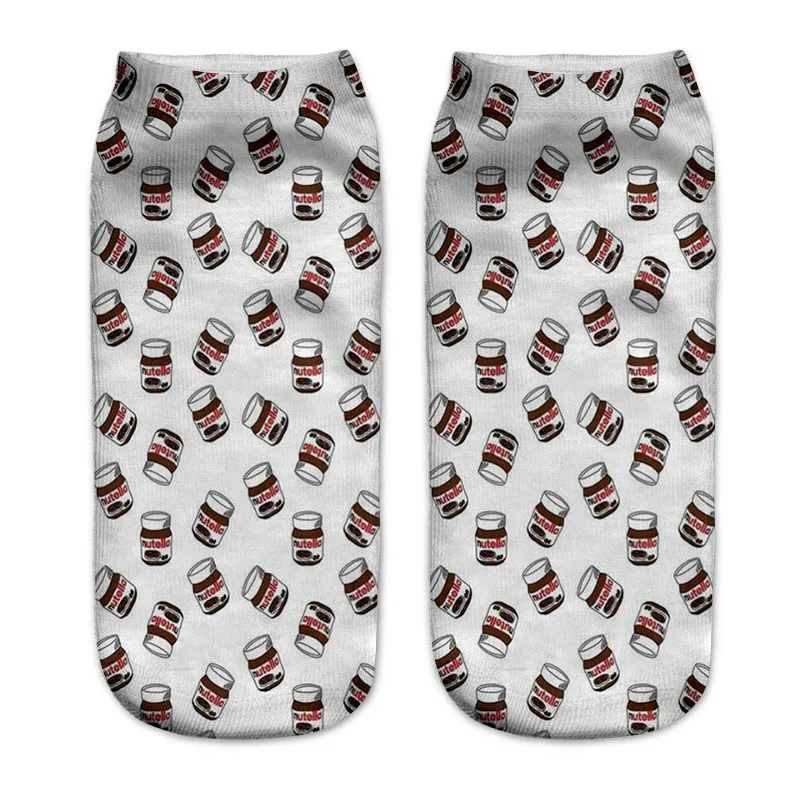 Носки в подарок на Рождество хлопковые носки с забавным 3D принтом в виде милого тигра популярные модные носки унисекс с изображением кошек для мужчин и женщин - Цвет: As shown
