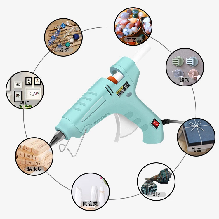 20W Hot Melt Glue Gun With 7mm 11mm Glue Sticks DIY Repair Tool PTC Industrial Mini Guns Thermo Electric Heat Temperature Tool hot melt glue gun hot glue gun