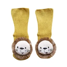 SAGACE/Детские носки зимние хлопковые Повседневные носки для мальчиков и девочек с милым рисунком, мягкие нескользящие носки-тапочки для малышей