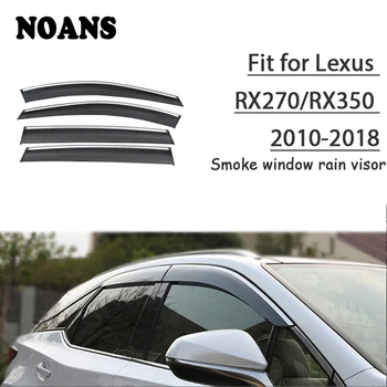 

NOANS 4pcs stickers For Lexus RX270/RX350 2017 2016-2010 Car Styling Accessories Windows Sun Rain Visor Door Shield Trim