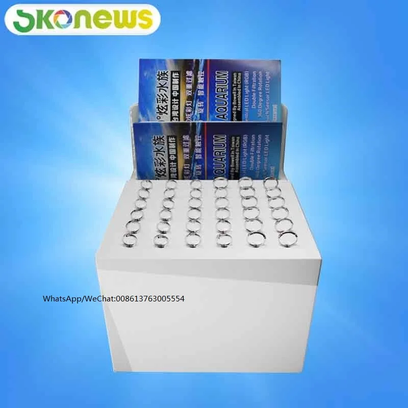 4 Pcs Ring Retractable Anti-Theft Display Tray Jewelry Security Cable Pull Box Stand Cabinet Tray