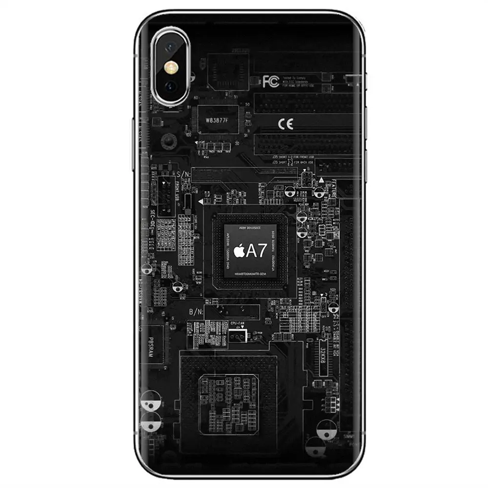 Чип A6 A7 внутренняя плата для Oneplus 3T 5T 6T Nokia 2 3 5 6 8 9 230 3310 1 7 Plus 2017 2018 силиконовый чехол