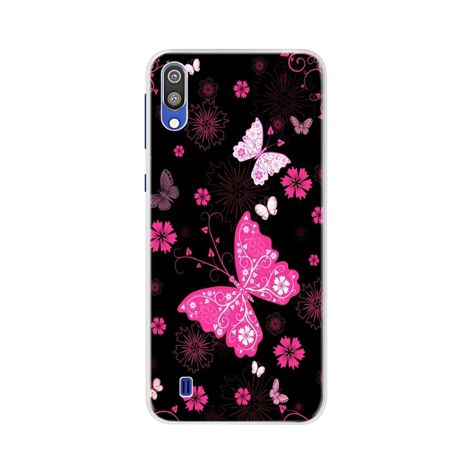 Темно-красный Мягкий силиконовый чехол для телефона samsung Galaxy M10, чехол для samsung Galaxy m10 m 10 - Цвет: Темно-красный