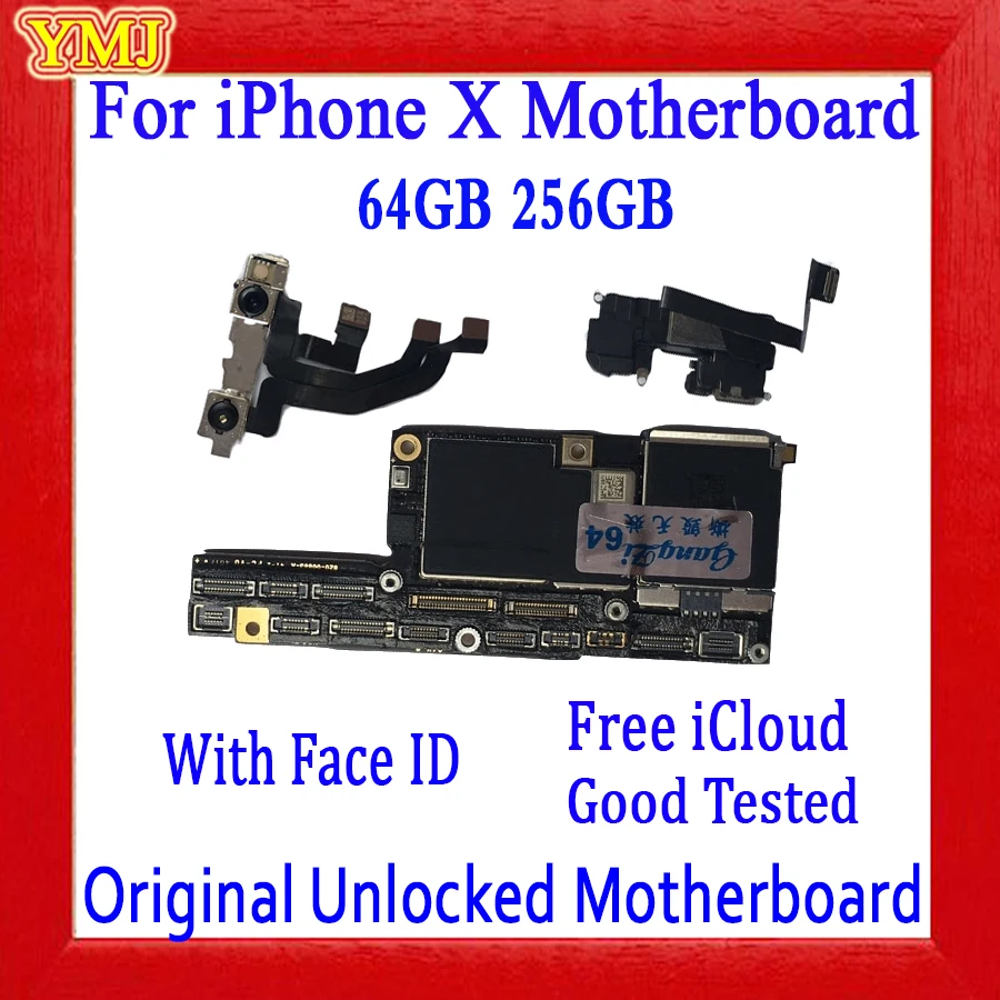 Материнская плата iCloud для iPhone X оригинальная материнская без идентификации лица