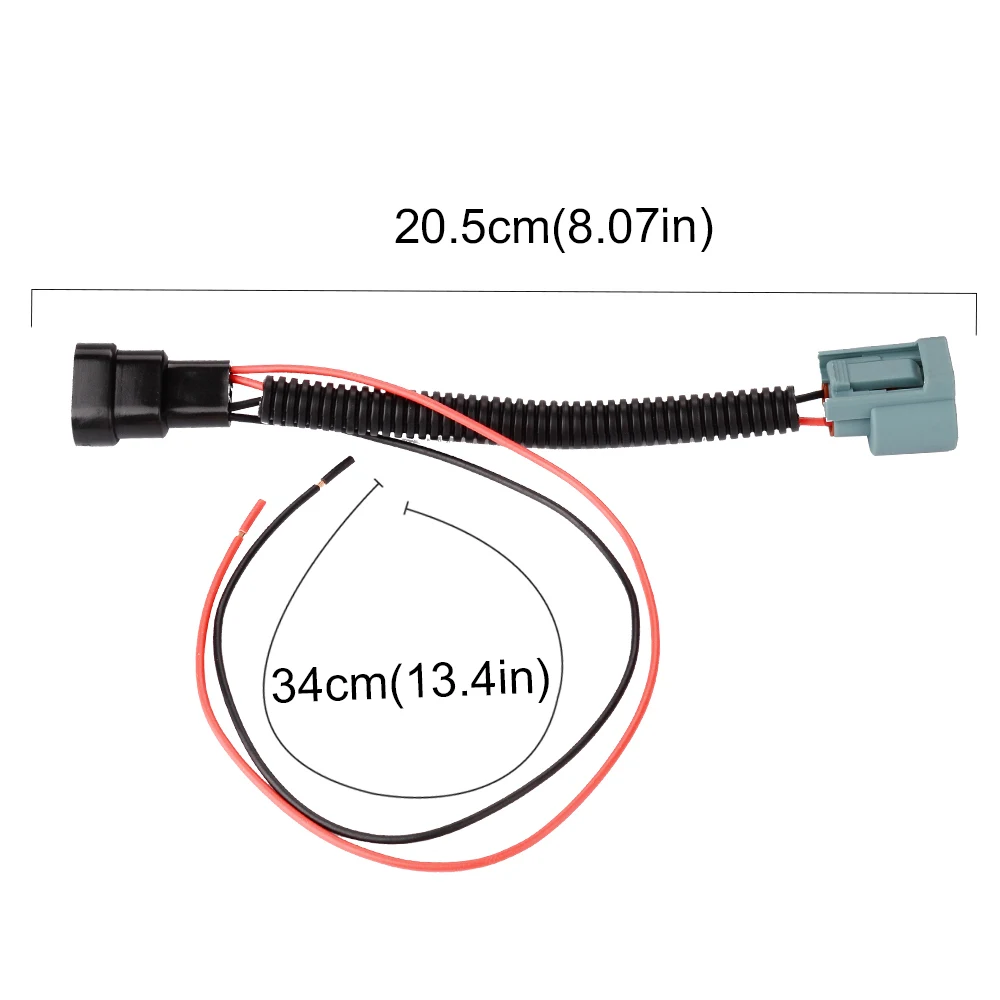 LED Wiring Harness Headlight Adapter Harness 9005 HB3 Female Adapter Wiring Harness Sockets Wire for Add Lossless lens Pack of 2