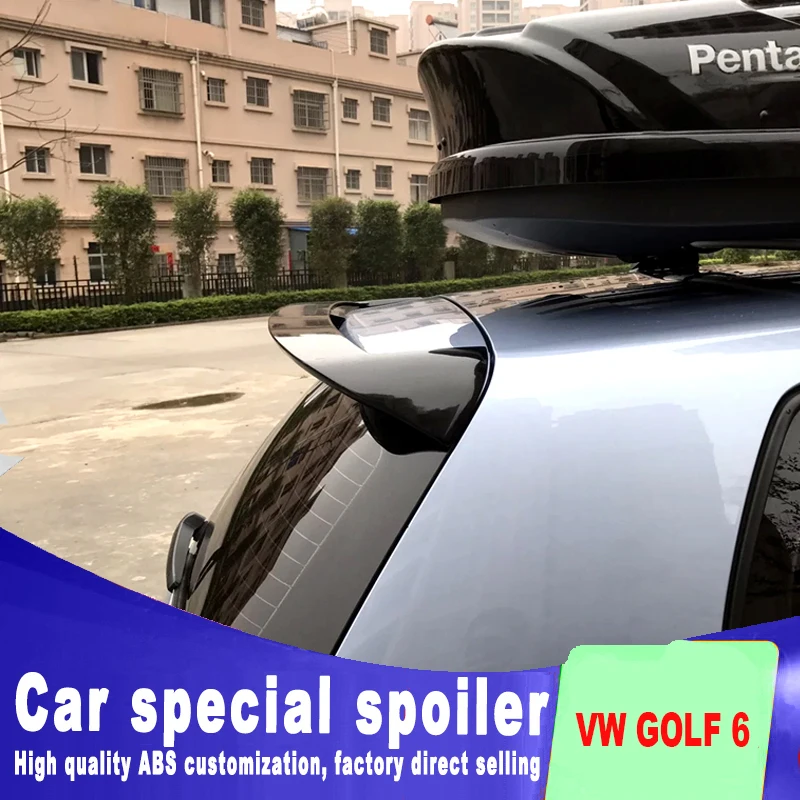 Спойлер для VW Golf 2010 2013 спойлер на крышу заднего стекла автомобиля крыльев