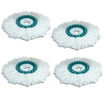

4Pcs Microfiber Replacement Head Hands-Free Rotating Mop Cloth for Leifheit Disc Household Cleaning