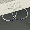 2 pièces réglable chanceux noir rouge chaîne Bracelets plat bleu mauvais œil tissé hommes chanceux Bracelet femmes Femme nouveaux bijoux de mode