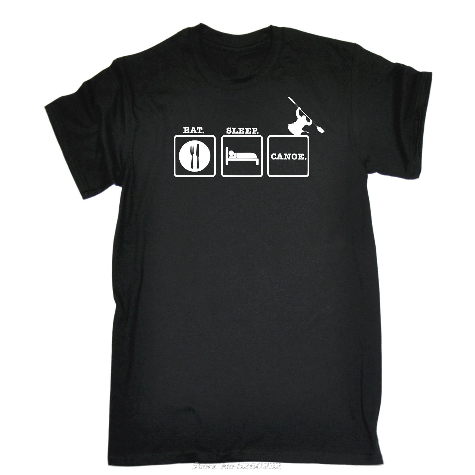 

EAT SLEEP CANOE T-SHIRT Canoeing Rowing Tee Funny Birthday Gift T Shirt Men Tees Brand Clothing Funny