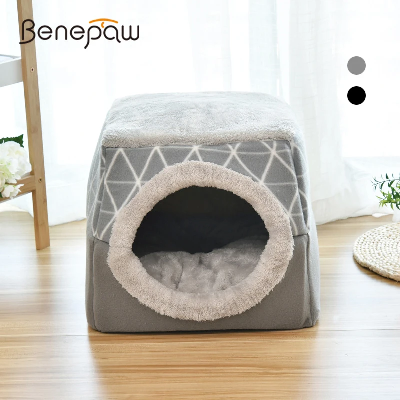 Benepaw теплый мягкий домик для кошек удобный съемный Противоскользящий