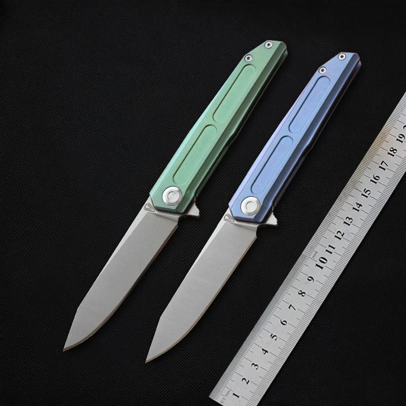 MIKER T05 карманный нож складной ножи складное лезвие 12C27N сталь TC4 Ручка Кемпинг