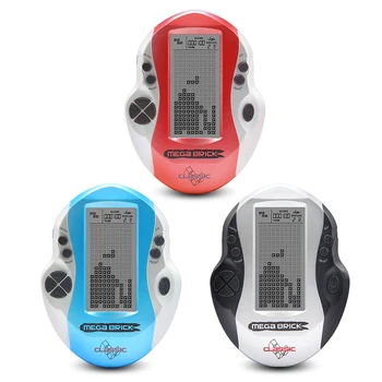 

Retro game Mini Tetris Handheld Game Players Game Console Classic Game Machine Children's Nostalgic With Keychain Video Game