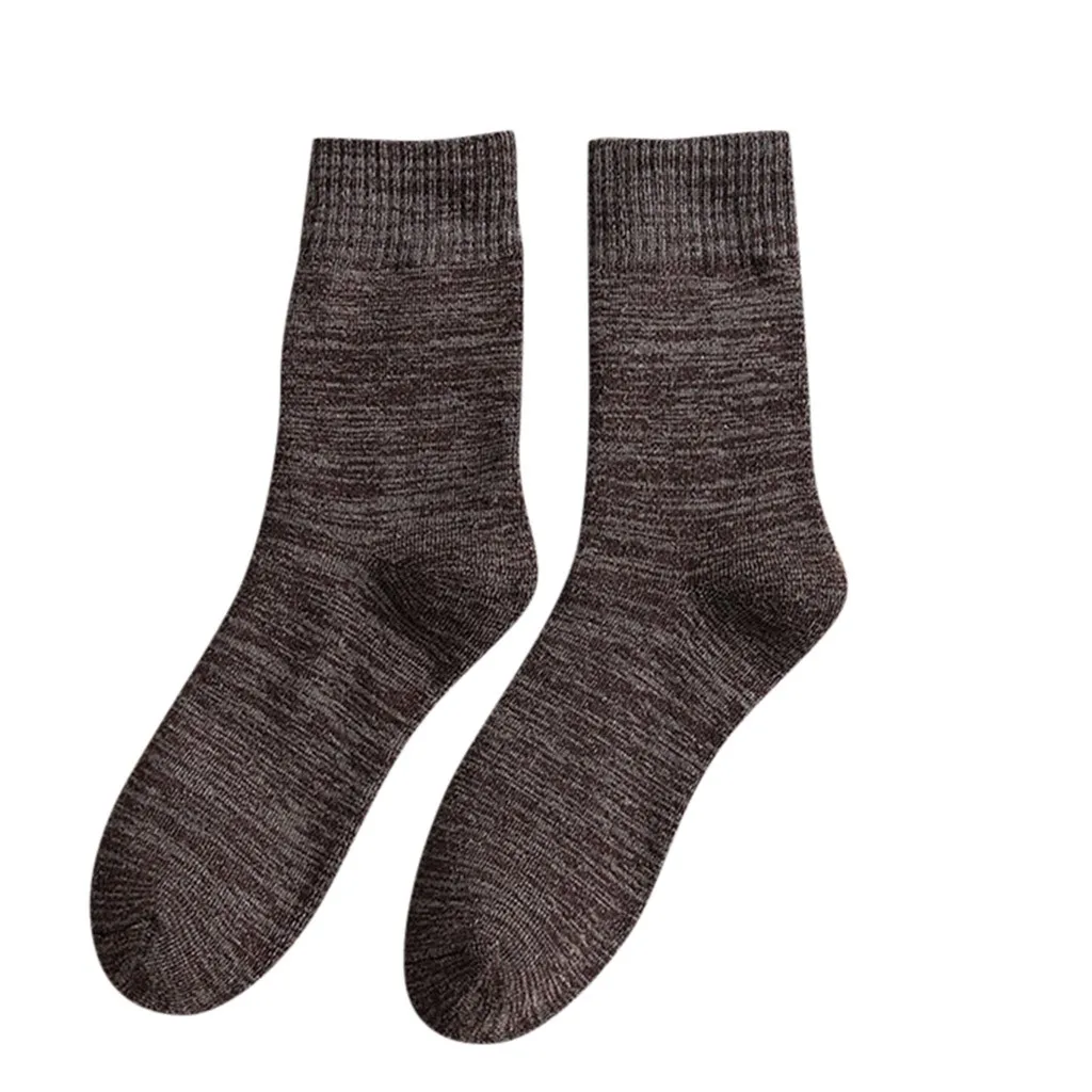 Женские осенне-зимние повседневные плотные простые удобные осенне-зимние махровые теплые носки бархатные носки Calcetines Largos Hombre