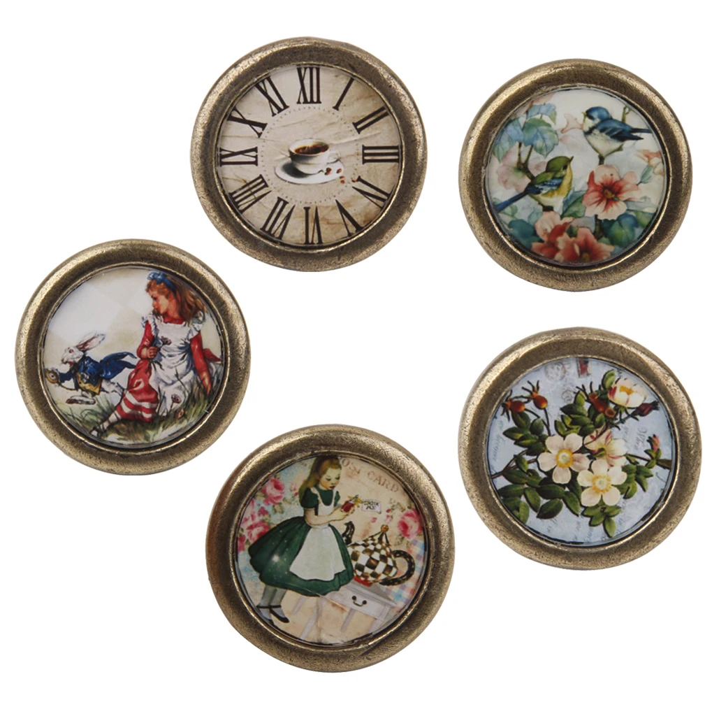 Assorted Vintage Brass Wardrobe Cabinet Door Cupboard Drawer Handle Knob