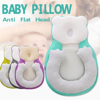 

Soft Anti Flat Head Baby Pillow Newborn Sleep Positioning Pad Anti Roll Baby Head Shaping Pillows Infant Cartoon Sleep Mattress