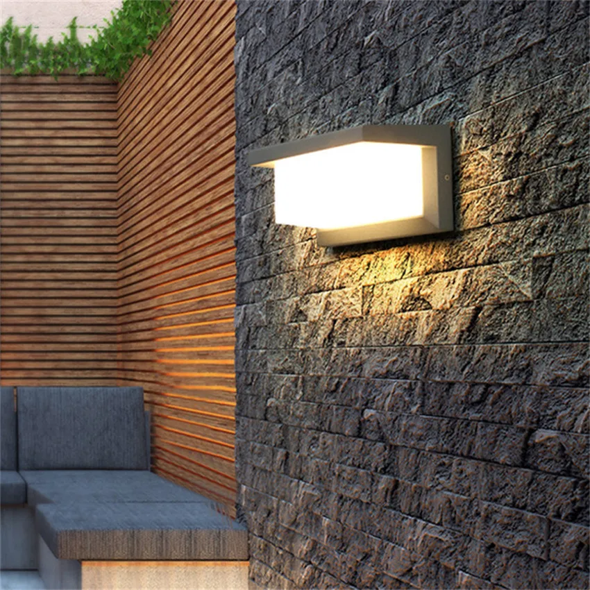Luminária de parede led para ambientes externos, arandela, pátio