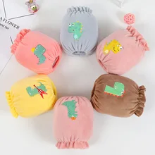 Детские хлопковые фланелевые шорты с длинными рукавами и противообрастающими рукавами для мальчиков и девочек 0, 1, 2, 3 лет