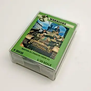

Warriors 1/35 WWII German Waffen Panzer Crew #1 Resin Model (3 Figures/Set,no tank) Box Packing