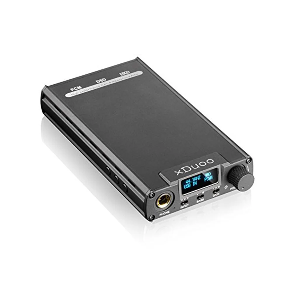 XDuoo портативный аудио усилитель для наушников 32 бит/384 кГц OLED DSD DAC AK4490 Dual BUF634|headphone