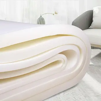 

White Firm Foam Cushion Replacement Upholstery Memory Foam Sheet Padding Ivory Various sizes
