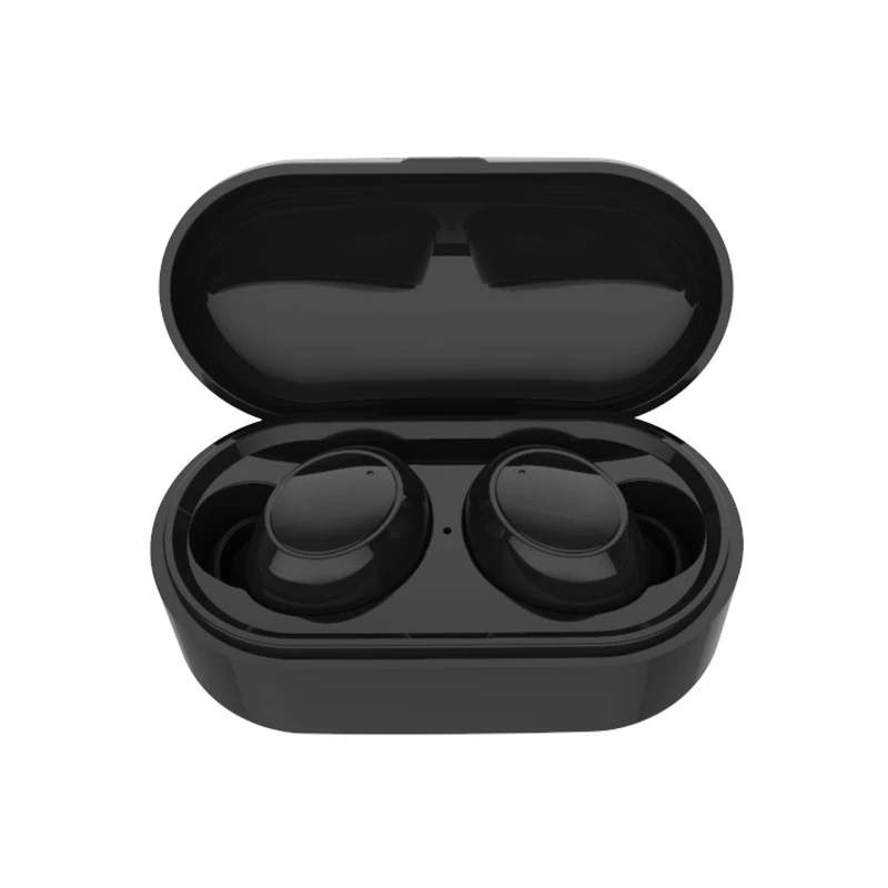 Наушники Sovawin с сенсорным управлением, Bluetooth 5,0, с шумоподавлением, TWS, Bluetooth, беспроводные наушники, 420 мАч, внешний аккумулятор, Спортивная гарнитура - Цвет: Button-Black