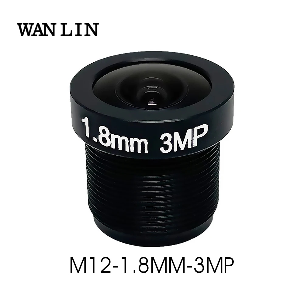 1.8mm 3MP CCTV Lens Fisheye IR M12 CCTV Camera Lens 3Megapixel HD For