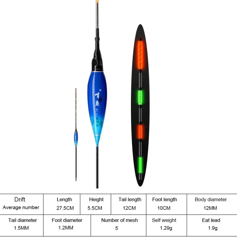 Светящийся поплавок для рыбалки, супер яркий ультратонкий электронный поплавок, светящийся буй, уличные рыболовные инструменты - Цвет: A1
