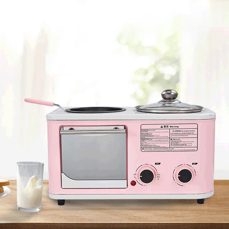 家庭用オーブントースター電気朝食マシン多機能3オールインワン作る朝食卵オーブン機