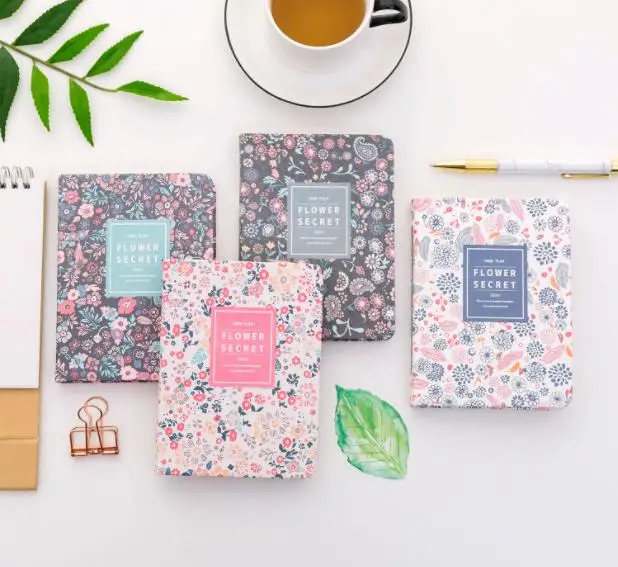 Милый блокнот Еженедельный план кожаный чехол Kawaii карманная книга календарь расписание корейские канцелярские принадлежности Школьные офисные принадлежности подарки - Цвет: 1 pc random