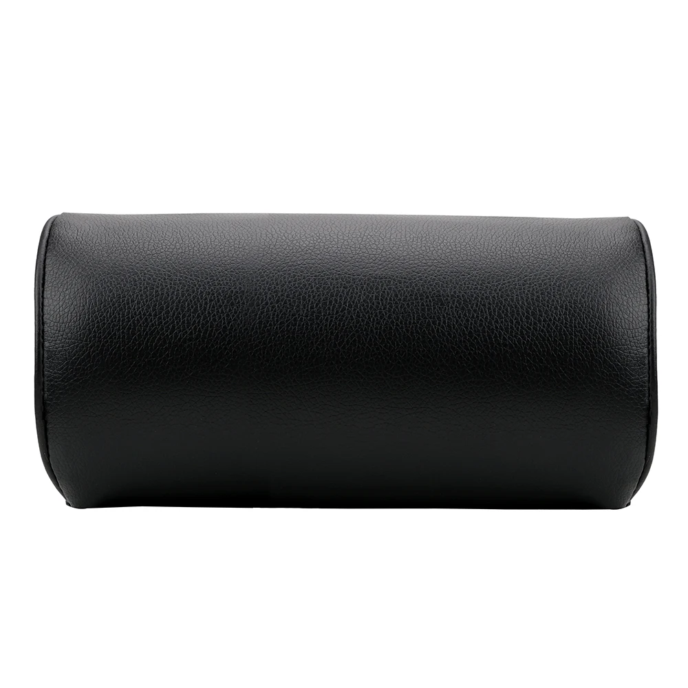 YOSOLO из искусственной кожи подушка для поддержки головы для путешествий удобное автомобильное сиденье подушка для шеи авто подушка для подголовника защита шеи - Цвет: Черный
