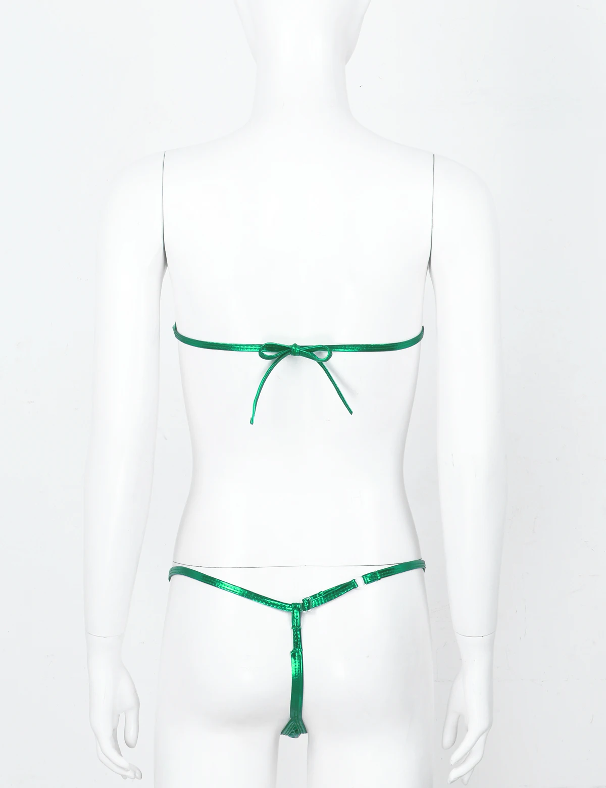 Beach Baddie - Faux Leather G-String Bikini