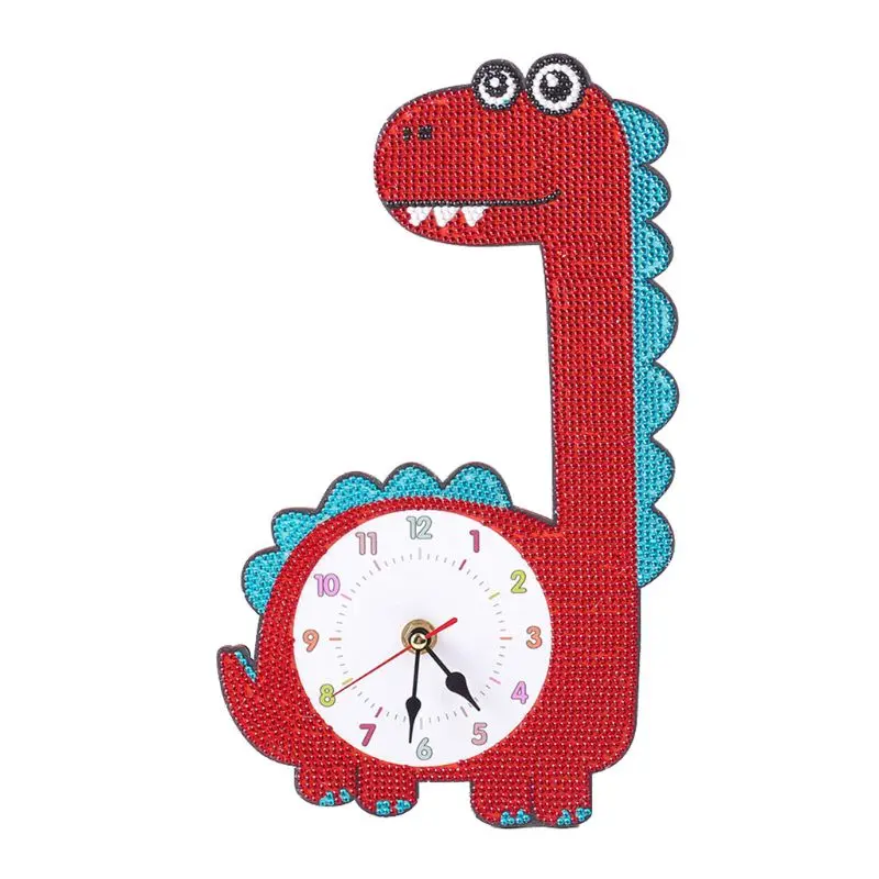 

5D Diamond Painting Cartoon Clock Embroidery Kit Round Rhinestone Painting for Diamond embroidery