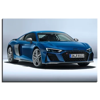 

Wall Art Decoration Supercar R8 Poster Canvas Prints DIY Framed Vehicle Painting For Living Room Decor