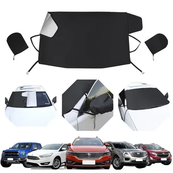 

Car Windshield Protect Snow Waterproof Cover Ice Frost Sunshade Protector Windshield Snow Cover Car Snow Cover with Mirror Cover