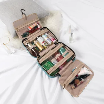 

1PC Travel Cosmetic Makeup Bag Water-resistant Large Capacity Cosmetic Makeup Bag Toiletry Case With Hook Hanging Pouch F1212