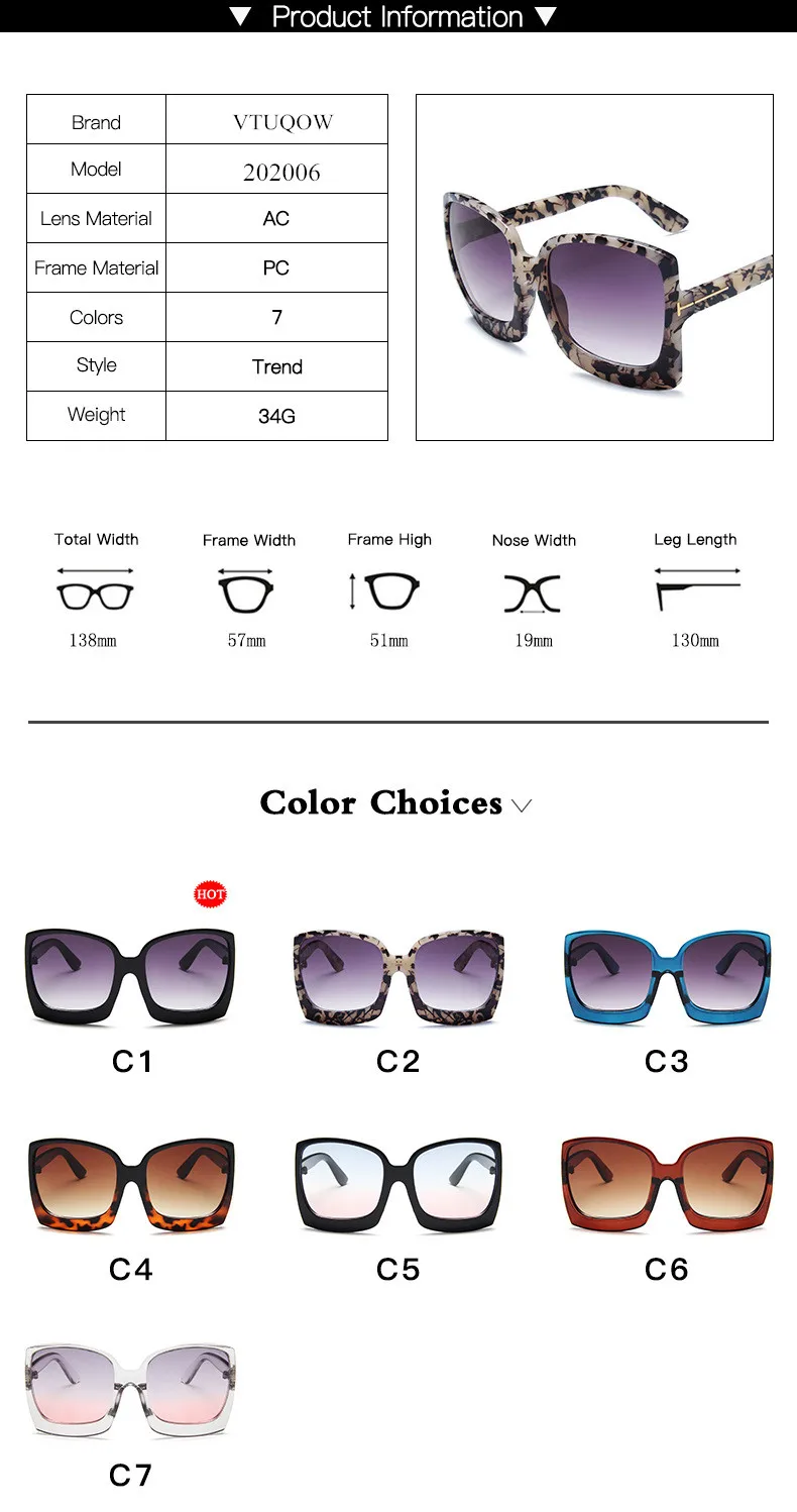 New Fashion Women's Sunglasses 2021 trend Square Sunglasses Female Designer Vintage Retro Sun Glasses For Women Gradient Classic (4)