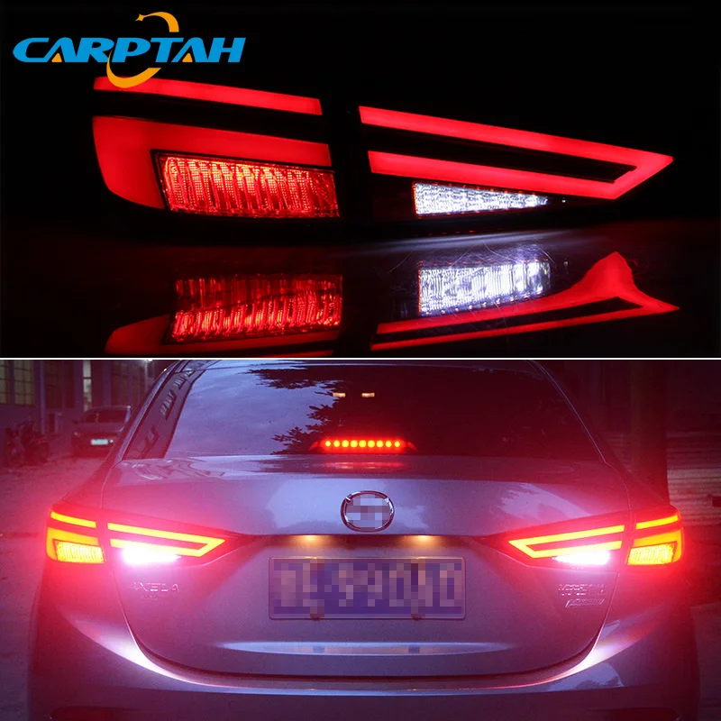 Автомобильный Стайлинг задний фонарь светильник хвост s для Mazda 3 Axela 2014 - 2018 LED DRL +