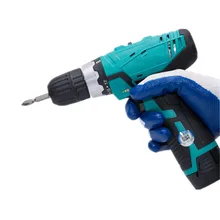 Мини 16 В DC двойная переменная скорость Беспроводная электрическая шуруповерт Dremel бытовая электрическая дрель ударные электроинструменты