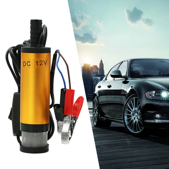 

12V Car Electric Submersible Pump Crude Oil Fuel Water Transfer Submersible Pump Aluminum Alloy Shell Oil Engine Transfer Pump